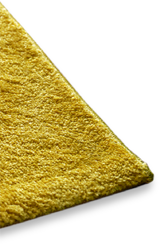 piece of gold shag carpet